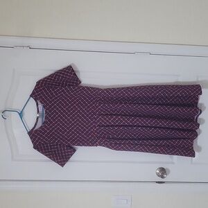 Blue/Orange Lularoe Amelia Large